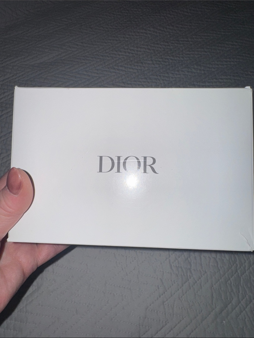 Dior Blue Embroidered Logo Denim Pouch - Picture 9 of 9